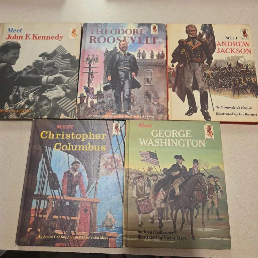 Random House Vintage Step-Up Biographies History 5 Books‎ Presidents, Columbus